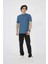 Bisiklet Yaka Slim fit T-Shirt- Turkuaz 4