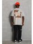 Oversize Baskılı Bisiklet Yaka T-Shirt - Gri 3