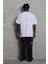 Oversize Düz Bisiklet Yaka T-Shirt - Beyaz 2