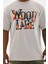 Baskılı Oversize T-Shirt - Gri 3