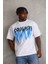 Baskılı Oversize T-Shirt - Beyaz 1