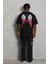 Oversize Baskılı Bisiklet Yaka T-Shirt - Siyah 2