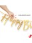 Happy Birthday Parlak Karton Kaligrafi Banner, 2 mt - Altın 3