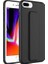 Apple iPhone 8 Plus Uyumlu Kılıf Qstand Kapak, Siyah 1