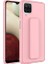 Samsung Galaxy A12 Uyumlu Kılıf Qstand Kapak, Pembe 1