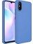 Xiaomi Redmi 9A Uyumlu Kılıf Metal Çerçeve ve Buton Tasarımlı Silikon Luna Kapak, Lavendery Gray 1