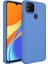 Xiaomi Redmi 9c Uyumlu Kılıf Metal Çerçeve ve Buton Tasarımlı Silikon Luna Kapak, Lavendery Gray 1