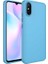 Xiaomi Redmi 9A Uyumlu Kılıf Metal Çerçeve ve Buton Tasarımlı Silikon Luna Kapak Sierra Mavi 1