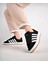 Unisex Klasik Bağcıklı Ortopedik Spor Sneaker Ayakkabı-Siyah-Beyaz 1