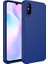 Xiaomi Redmi 9A Uyumlu Kılıf Metal Çerçeve ve Buton Tasarımlı Silikon Luna Kapak, Lacivert 1