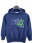 Erkek Çocuk Kapüşonlu Yazı Nakışlı Lacivert Sweatshirt 1