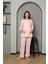 Göğüs ve Omuz Dantel Detaylı Kadın Hamile Pijama Takımı 1030 3
