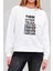 Xox Tasarım Baskılı Beyaz Unisex Kadın Erkek Pamuklu Sweatshirt CU268 1