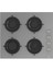 2'li Gri Cam Ankastre Set QMS63CPR Flowart Turbolu - CS208 Gri Cam Ocak 3