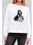 Vader Baskılı Beyaz Unisex Kadın Erkek Pamuklu Sweatshirt CU262 2