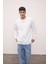 Oversize Geniş Kalıp Bisiklet Yaka Kalın Kumaş Basic Düz Sweatshirt T5139AZ24AU 7