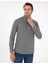Erkek Gri Slim Fit Uzun Kollu Gömlek 50298570-VR024 3