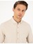 Erkek Bej Slim Fit Uzun Kollu Gömlek 50297998-VR011 2