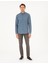 Erkek Mavi Slim Fit Uzun Kollu Gömlek 50293756-VR036 4