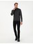 Erkek Antrasit Melanj Slim Fit Yarım Balıkçı Yaka Triko Kazak 50300460-VR081 4