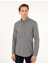 Erkek Gri Slim Fit Uzun Kollu Gömlek 50293756-VR024 3