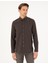 Erkek Kahverengi Slim Fit Uzun Kollu Gömlek 50298570-VR029 1