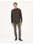 Erkek Kahverengi Slim Fit Uzun Kollu Gömlek 50298570-VR029 4