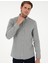 Erkek Açık Haki Slim Fit Uzun Kollu Gömlek 50292457-VR183 3