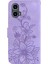 Motorola Moto G24 Kickstand Cüzdan Kabartmalı Zambak Manyetik Için Flip Case (Yurt Dışından) 5