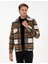 Erkek Kahverengi Regular Fit Örme Gömlek 50298601-VR163 1