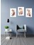 3'lü Tablo Seti Şık Tasarım Baskılı Modern Sanat Eseri 8 1