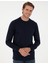 Pierre Cardin Erkek Lacivert Regular Fit Bisiklet Yaka Basic Sweatshirt 50298968-VR033 3