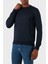Yün Karışımlı Slim Fit Bisiklet Yaka Kazak Erkek Kazak 57167 13190 598 1