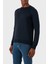 Yün Karışımlı Slim Fit Bisiklet Yaka Kazak Erkek Kazak 57167 13190 598 2