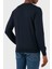 Yün Karışımlı Slim Fit Bisiklet Yaka Kazak Erkek Kazak 57167 13190 598 5