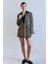 Kadın Leopar Leopar Blazer Ceket 4