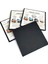 Pres Tuval 3'lü Kare Set 11*11 Cm. Siyah %100 Pamuk 310 Gr/m2 1