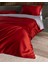 Delit King Size %100 Pamuk Baskılı Saten Nevresim Takımı - Kırmızı 2