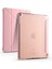 Apple iPad 9.7 2017 (5.nesil) Uyumlu Tablet Kılıfı Tri Folding Kalem Bölmeli Kılıf, Rose Gold 1