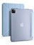 Apple iPad Pro 12.9 2022 M2 Uyumlu Tri Folding Kalem Bölmeli Tablet Kılıfı, Mavi 1