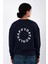 Happy Days Relaxed Fit Sweatshirt Kadın - Lacivert 2