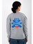 Thank You Relaxed Fit Sweatshirt Kadın - Gri 5