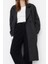 Kadın Moda Şık Bol Ceket Yaka Uzun Düz Astarlı Oversize Geniş Kesim Kemerli Uzun Yünlü Kaşe Kaban 2