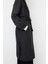 Kadın Moda Şık Bol Ceket Yaka Uzun Düz Astarlı Oversize Geniş Kesim Kemerli Uzun Yünlü Kaşe Kaban 4