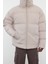 Moda Şık Relaxed Dik Yaka Standart Düz Astarlı Taslan Relaxed Fit Kışlık Şişme Mont 1