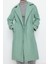 Kadın Moda Şık Bol Ceket Yaka Uzun Düz Astarlı Oversize Geniş Kesim Kemerli Uzun Yünlü Kaşe Kaban 3