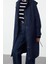 Kadın Moda Şık Oversize Kapüşonlu Yaka Uzun Düz Astarlı Içi Elyaflı Oversize Kalın Trençkot 2