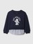Kız Bebek Lacivert Gap Logo Brannan Bear Grafikli 2-In-1 Sweatshirt 1