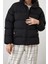 Kadın Moda Şık Oversize Dik Yaka Standart Düz Astarlı Dik Yaka Su Itici Kışlık Şişme Mont 1