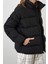 Kadın Moda Şık Oversize Dik Yaka Standart Düz Astarlı Dik Yaka Su Itici Kışlık Şişme Mont 3